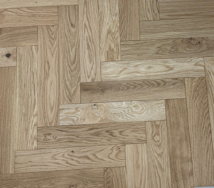 Natural Oak  Brushed Matt Lacquered 3/10x90x450