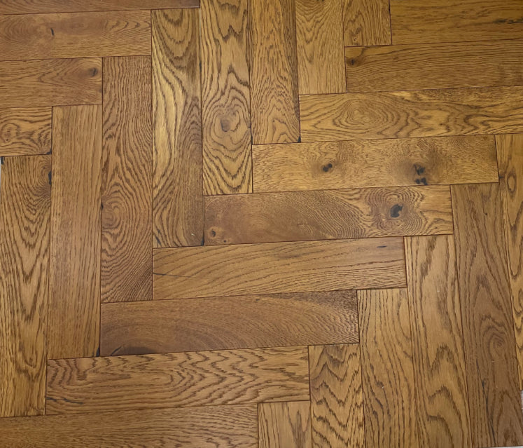 Golden Oak  Brushed Matt Lacquered 3/10x90x450