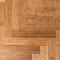 Amber Smoked Oak Parquet Brushed & Oiled 3/14x80x450