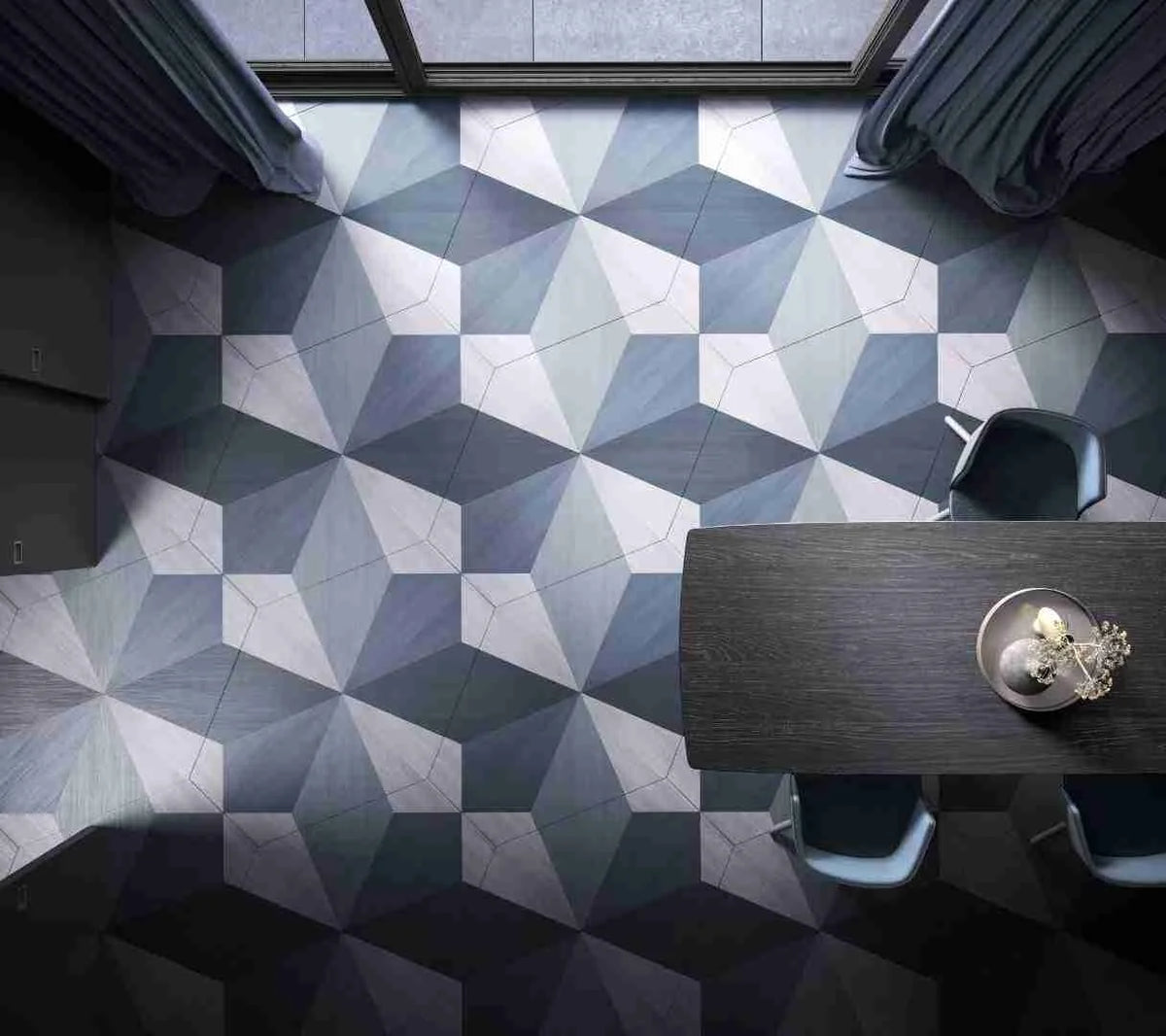 3D Cube Geometric Panels UNFINISHED - Wood Floor For You