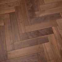 American Black Walnut natural parquet flooring with UV oil finish
