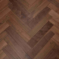 American Black Walnut parquet wood flooring with protective UV oil