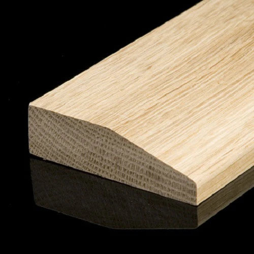 Unfinished Chamfered Solid Oak Skirting