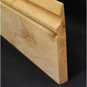 Unfinished Edwardian Ogee Solid Oak Skirting