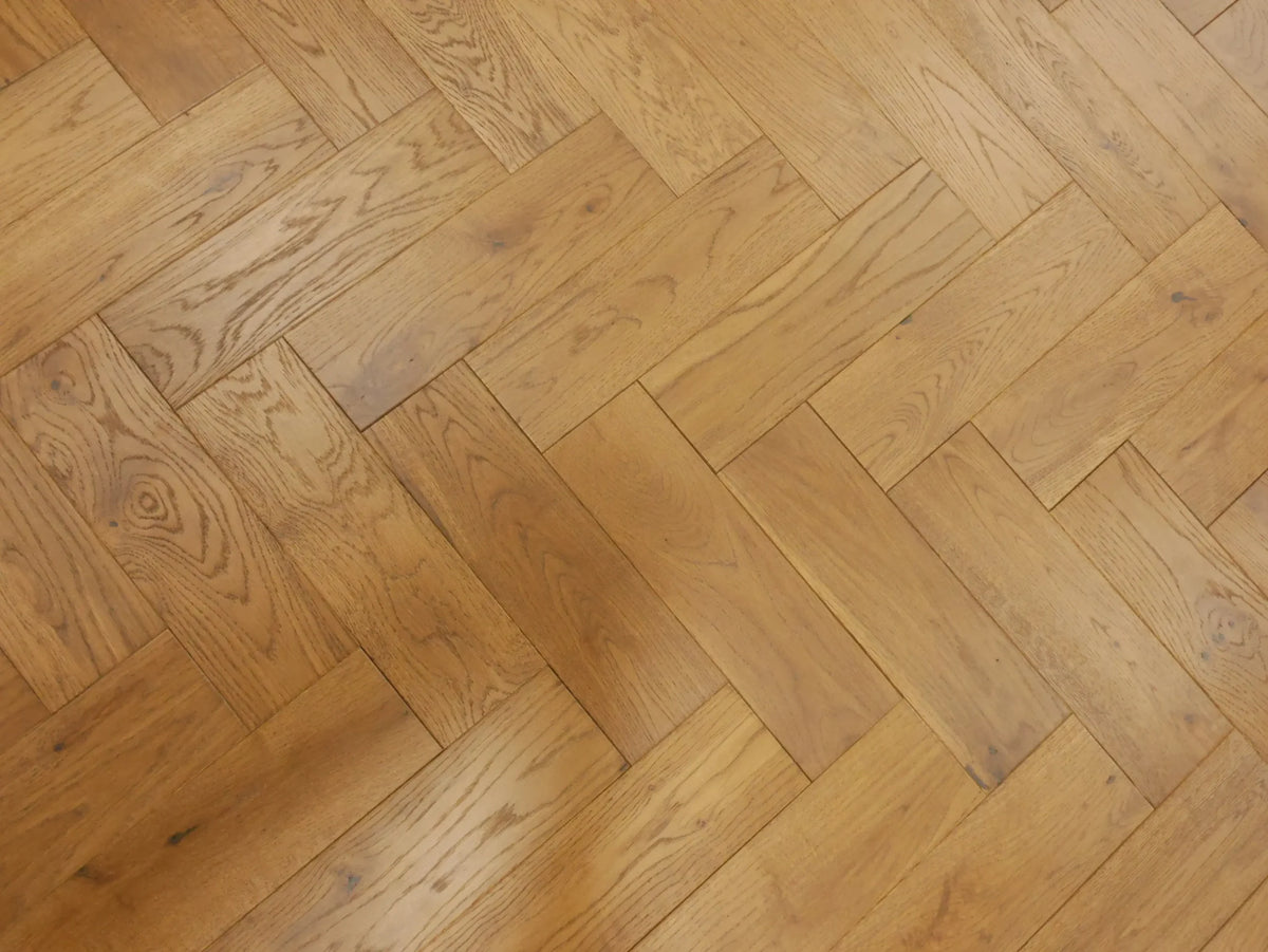 Solid Oak Golden Smoked Brushed & UV Oiled 90x18x300