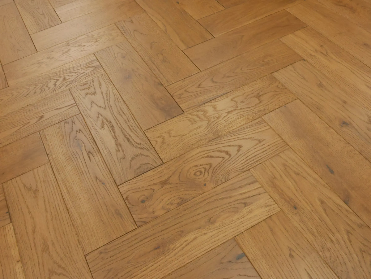 Solid Oak Golden Smoked Brushed & UV Oiled 90x18x300