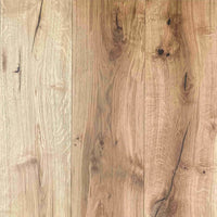 Rustic natural oak timber board with brushed oiled finish