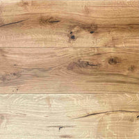 Natural oak flooring plank with rustic brushed finish