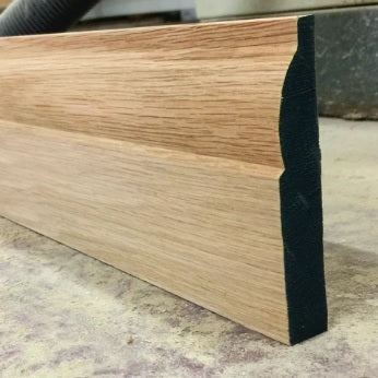 Unfinished Ovolo Solid Oak Skirting