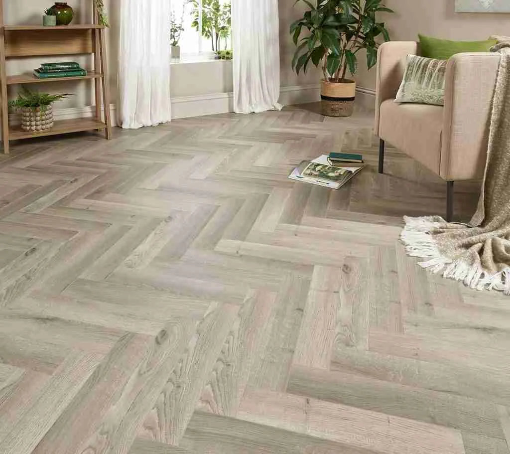 Chelsea Grey Herringbone SPC Click 0.3/6x126x610