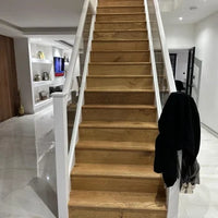 Solid Oak Square Edge Double Groove Stair Nosing
