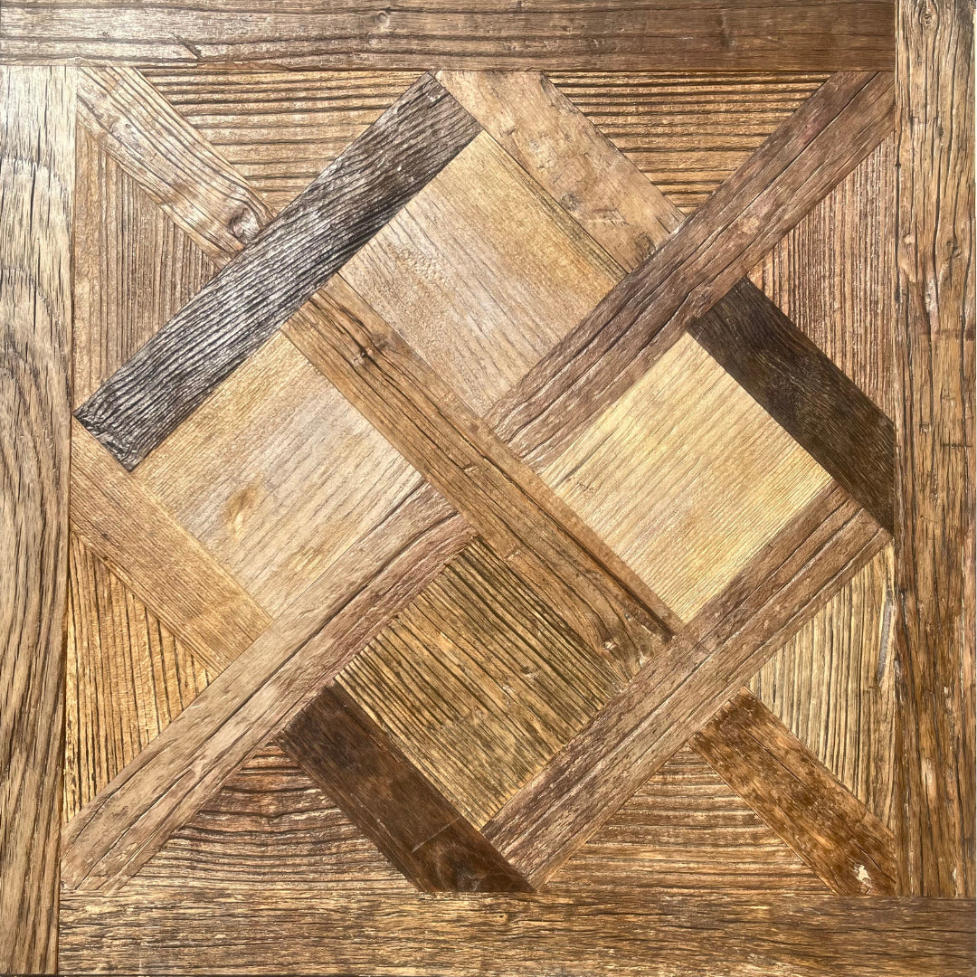 Reclaimed Elm Versailles Brushed & Oiled 4/18x600x600