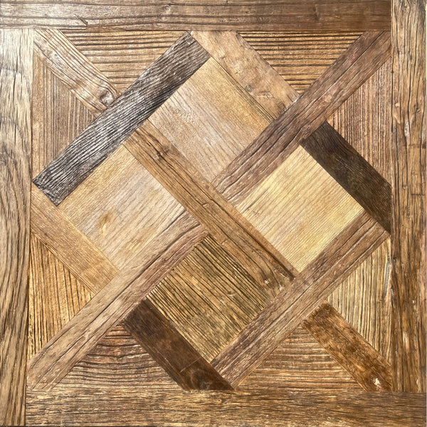 Reclaimed Elm Versailles Brushed & Oiled 4/18x600x600