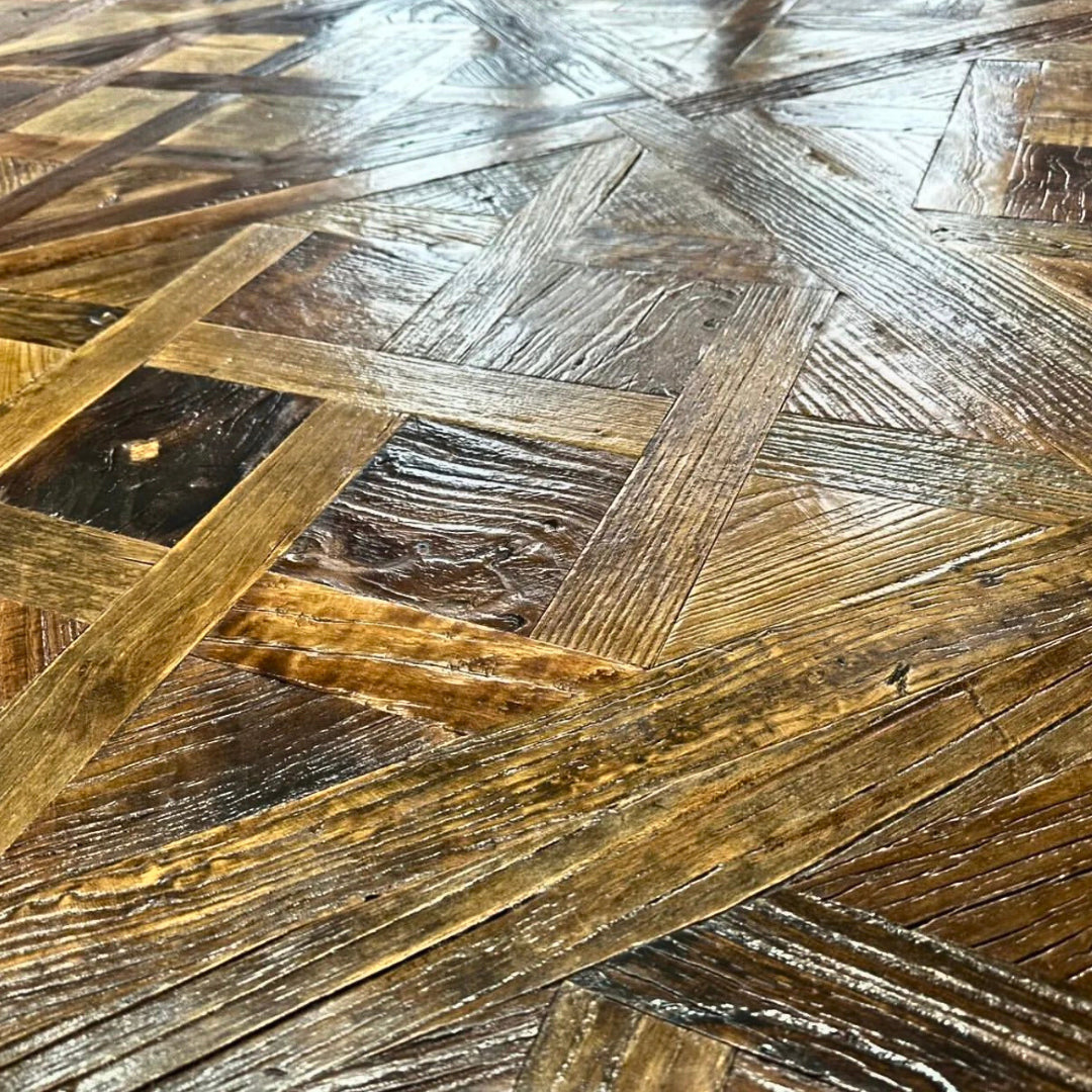 Reclaimed Elm Versailles Brushed & Oiled 4/18x600x600