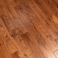 Solid Oak Golden Handscraped Matt Lacquered 125 x 18
