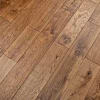 Solid Oak Golden Handscraped (distressed edges) UV Oiled 125 x 18