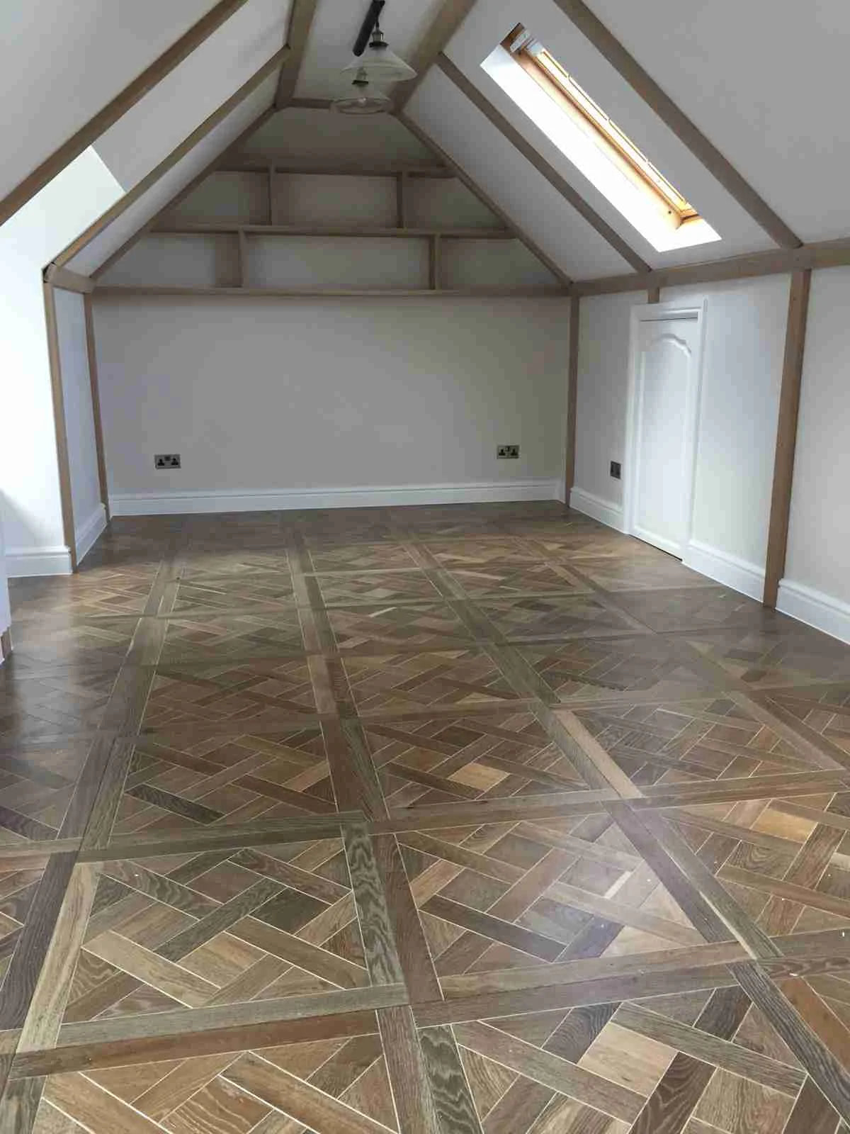 Smoked & White Oak Versailles Brushed & Oiled 4/18x600x600