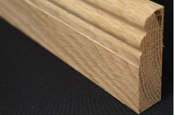 Unfinished Victorian Ogee Solid Oak Skirting