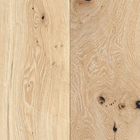 White vintage oak timber board with brushed and oiled finish