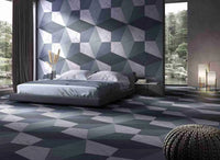 3D Cube Geometric Panels UNFINISHED - Wood Floor For You