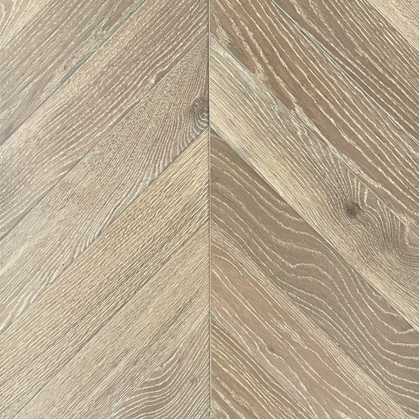 Smoked Grey Oak Chevron Brushed & Oiled 3/14x90x510