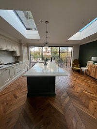 Luxury Antique Double Smoked Oak Chevron Brushed & Oiled 4/16x90x510