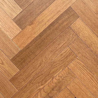 Amber Smoked Oak Parquet Brushed & Oiled 3/14x80x450