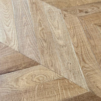 Luxury Natural Oak Chevron Bandsawn Brushed & Oiled 3/14x90x510