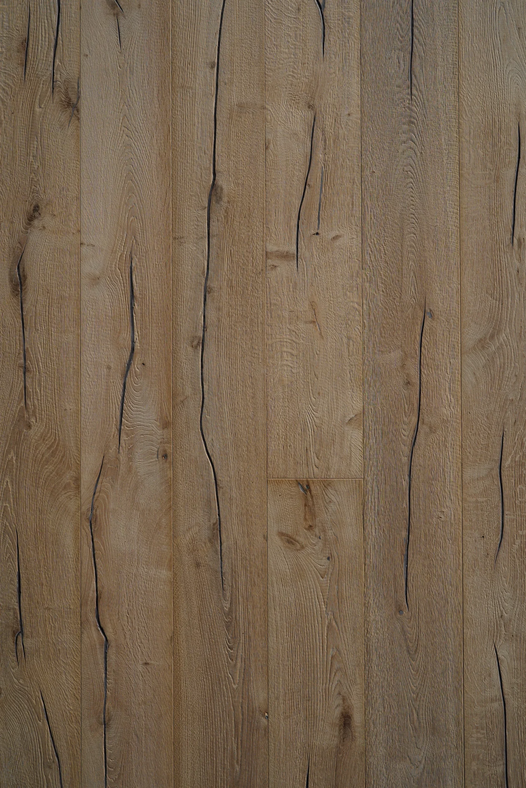 Unfinished vintage distressed oak