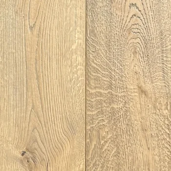 Close-up of Grey Vintage Oak flooring showing textured distressed grain with soft grey wax finish