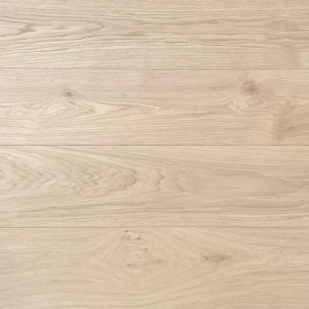 Extra-wide unfinished classic oak flooring in a raw state, showing rustic surface grain and texture