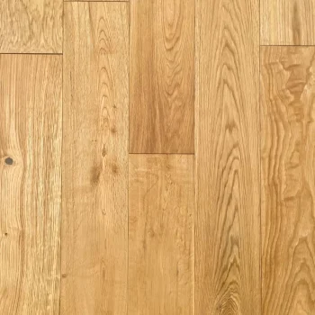 Front-facing close-up of Natural Oak floor showing brushed grain and oiled surface