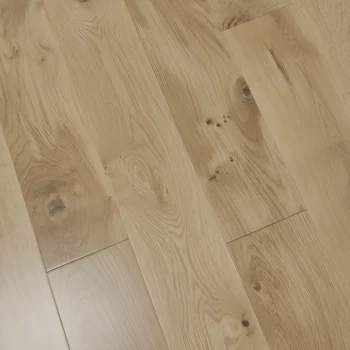 Natural Solid Oak UV Lacquered Wood Flooring 150 x 18mm