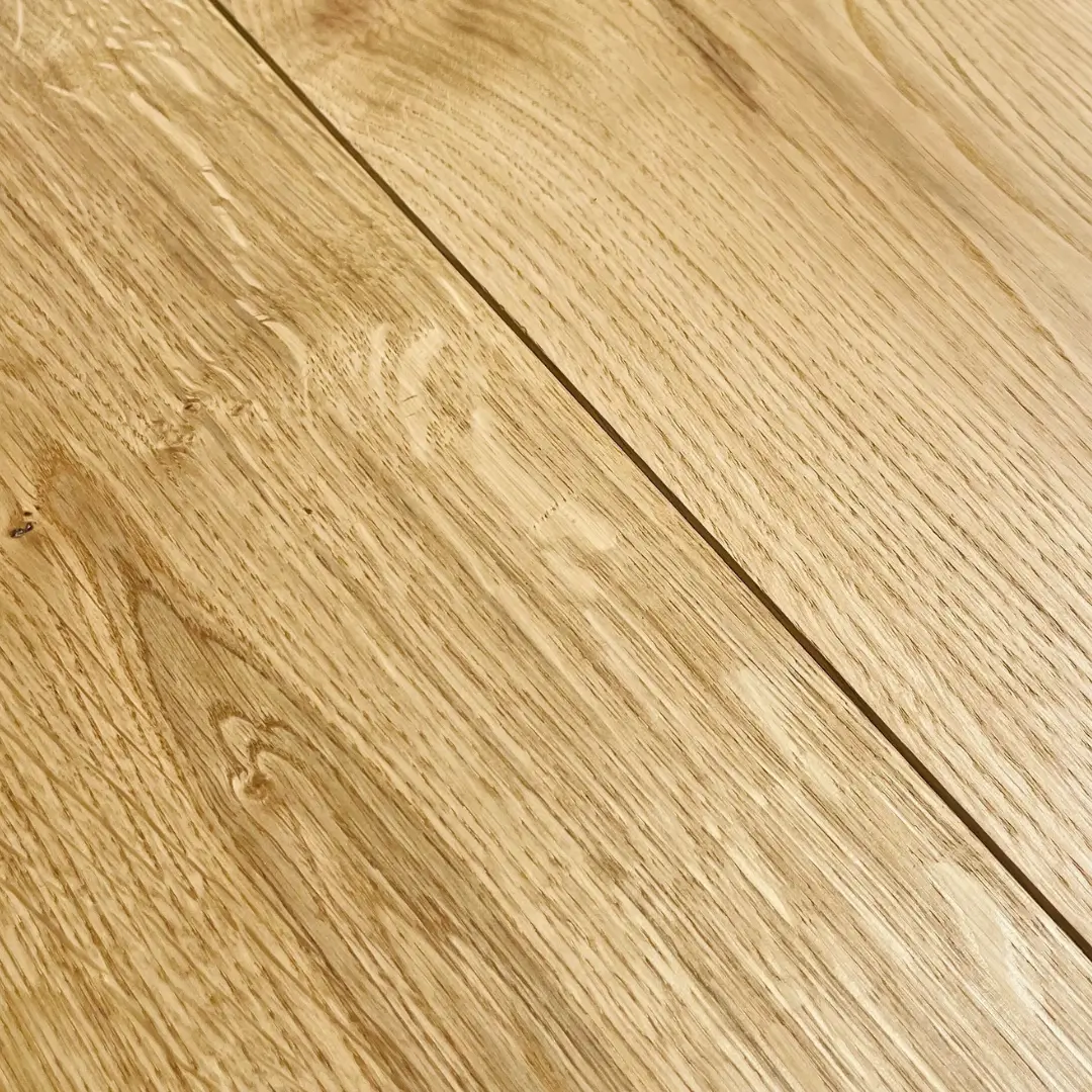 Angled view of Natural Oak Oiled Wood Flooring in natural lighting