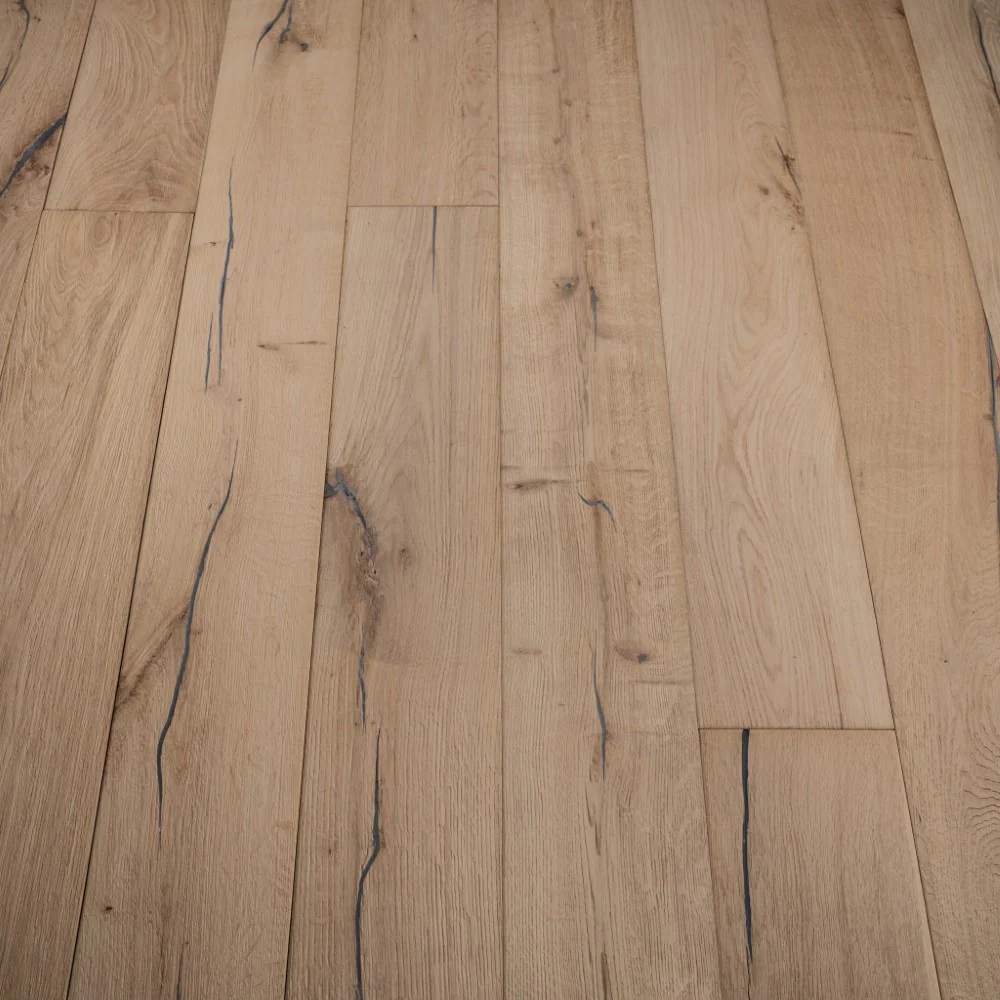 Unfinished vintage distressed oak