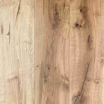 Close-up of rustic oak brushed and oiled engineered wood plank