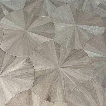 Geometric Lotus Unfinished Oak Parquet Flooring - 4/16mm