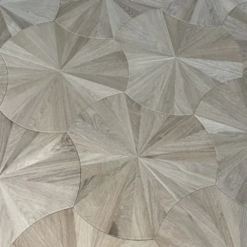 Geometric Lotus Unfinished Oak Parquet Flooring - 4/16mm