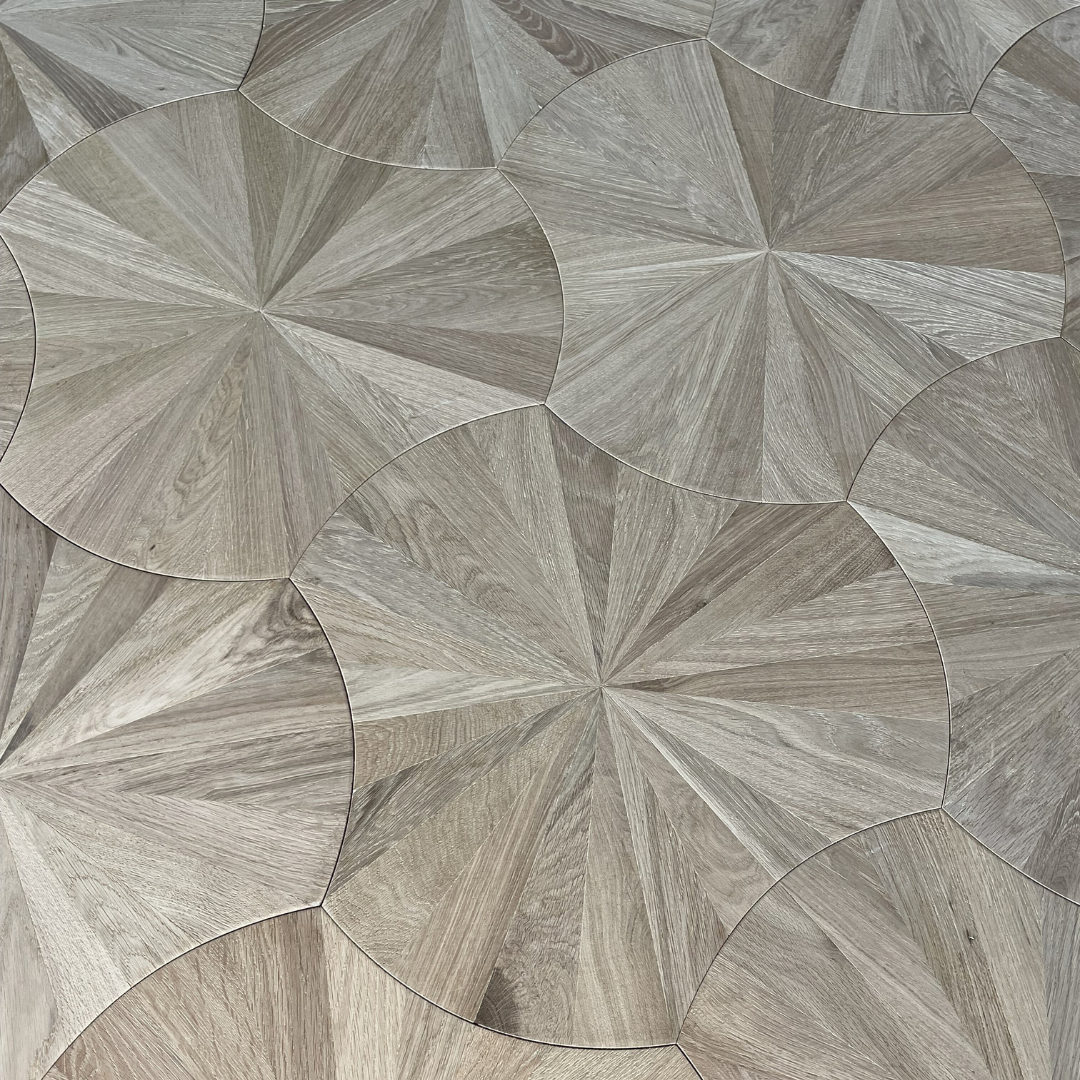 Geometric Lotus Unfinished Oak Parquet Flooring - 4/16mm - Image 2