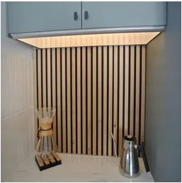 Real Wood Acoustic Wall Panel - Natural Oiled Oak 2400x12/21x600mm - Image 3