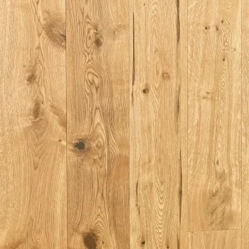 Close-up of New Heritage XL Range Natural Oak Engineered Flooring, showing brushed and oiled texture on 220 mm wide planks