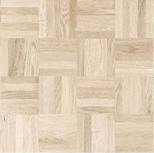 Finger Joint Geometric Mosaic Parquet Unfinished Prime Solid Oak Overlay - Image 2