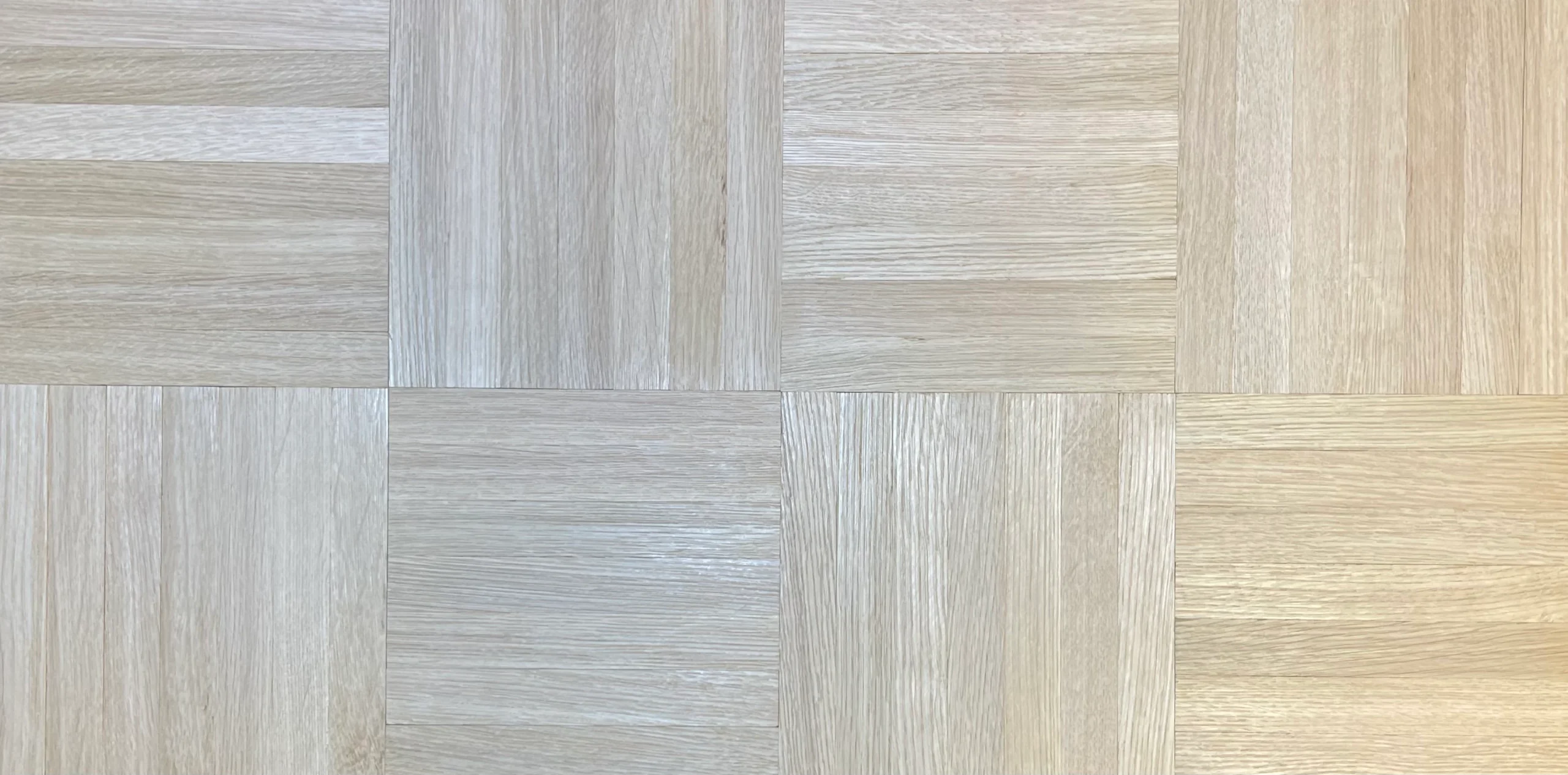 Finger Joint Geometric Mosaic Parquet Unfinished Prime Solid Oak Overlay - Image 3