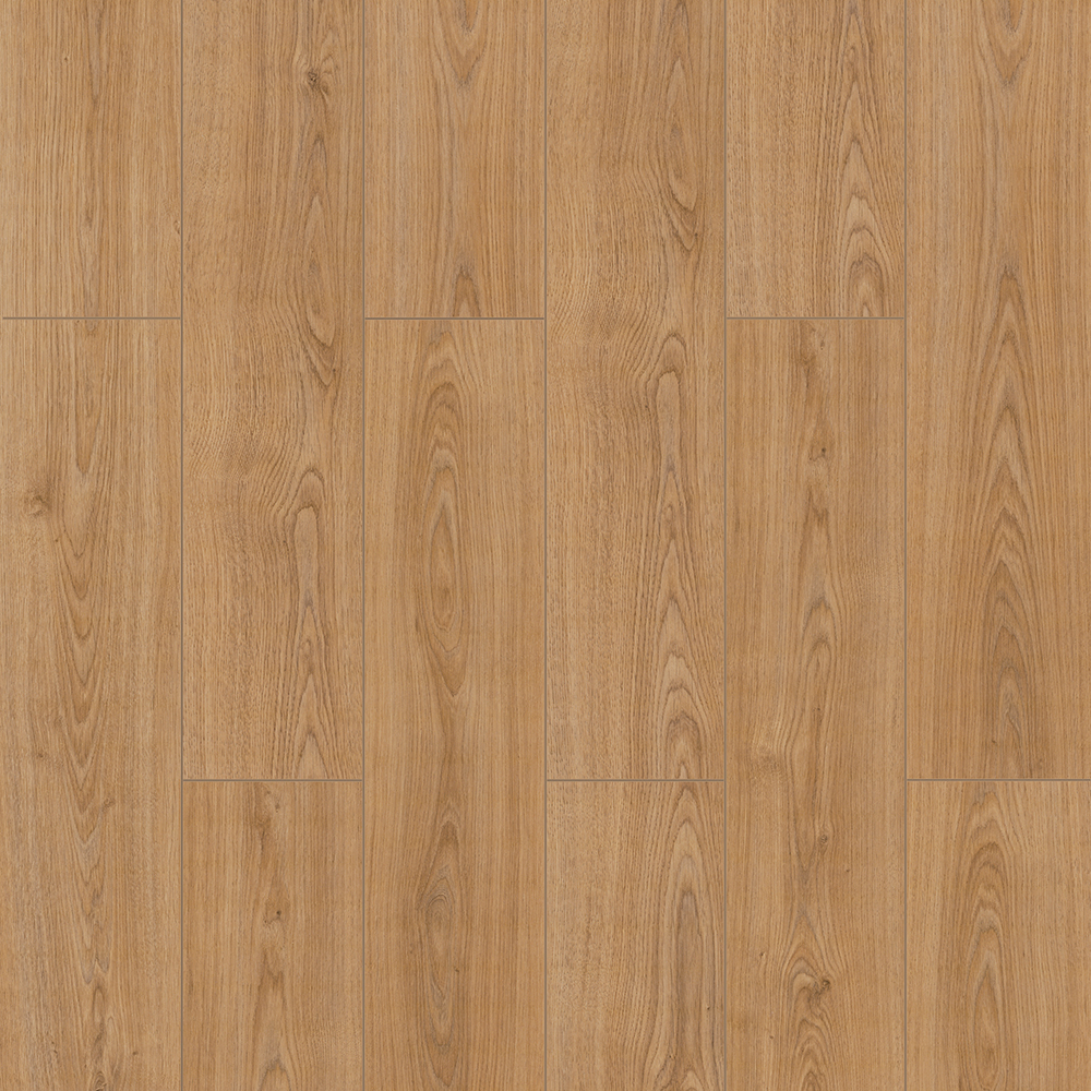 Desert Oak laminate flooring plank 12mm with wood-effect finish and quick-click design
