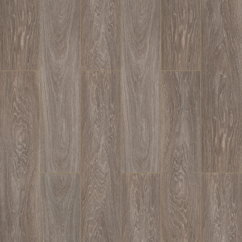 Mocha 12mm quick-click luxury laminate flooring plank with wood-effect texture