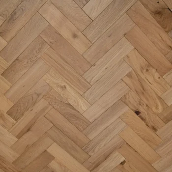 Solid Oak Parquet Natural Brushed Matt Lacquered