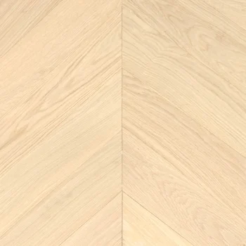 Luxury Chevron Invisible Oak brushed and oiled engineered flooring close-up showing natural grain detail