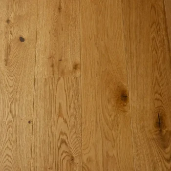Close-up view of Natural Oak brushed and oiled engineered wood flooring showing grain detail and warm tone
