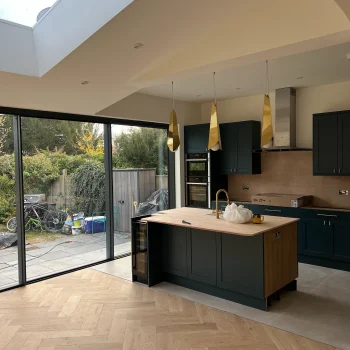 Natural Oak Herringbone Installed