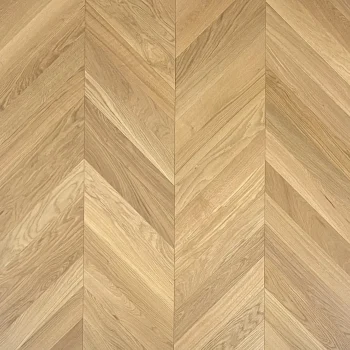 Luxury Chevron Natural Oak Brushed & Oiled Engineered Flooring – 90mm x 14mm Close-Up Detail